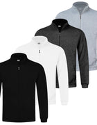 Men's Thermal Fleece Jacket Cozy Wind Resistant Full Zip Coat with Pockets Ideal for Outdoor Workouts and Hiking