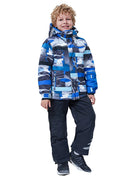 Children's Skisuits Boys Girls Winter Windproof Waterproof Warm Fleece Hooded Jacket Pants Skiing Suits Snowboarding Sports Wear