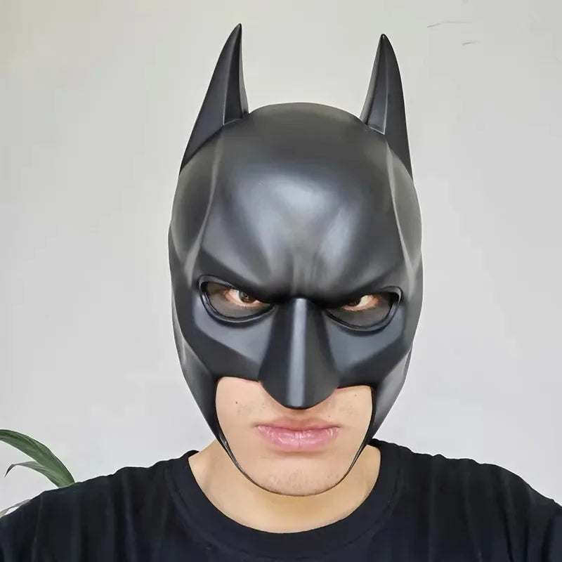Bat Mask Headgear Latex Material Adult Halloween Cosplay Props Bruce Wayne Full Head Mask Masquerade Camouflage Party Costume