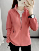 Thickened Fleece Lined Outdoor Jacket Warm Coat for Men And Women Inner Wear for down Jacket Traveling Camping Hiking Gear