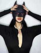 Bat Mask Style Latex Mask for Adults Unisex Cosplay Halloween Costume Accessory Dance Party Adult Masquerade mask cosplay