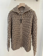 High-Quality Fall/Winter 2026 Casual Wool-Mesh Jacket Featuring Sequin And Tulle Paneling And A Double-Ended Beaded Chain Zipper