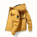 2026 New Men's Spring Autumn Streetwear Hooded Jacket Casual Zip Up Loose Coat Outdoor Hiking Jogging Activewear Windbreaker ﻿