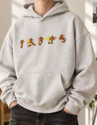 Tom Jerry Cartoon Hoodie Men's Sweatshirt Fall Winter Casual Streetwear Oversized Pullover Graphic Unisex Couple Fashion Hoodie