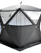 Easy Set-up Winter Fishing Tent Ice Fishing Tent Portable Ice Fishing Shelter Waterproof & Windproof Winter Fishing Equipment