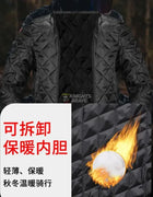Men's 4 Seasons CE-Certified Waterproof PU Leather Motorcycle Jacket with Armor Protector Matching Riding Pants All-Weather Gear