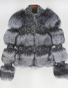 OFTBUY Real Fur Coat 2024 Winter Jacket Women Parka Natural Raccoon Fur Woolen Coat Er Jacket Korean Streetwear New Oversize