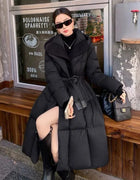 Winter Women's Down Jacket Hooded Windproof Parka Jacket