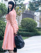 Yor Forger Cosplay Adult Women's Girls Costume Anime Spy Pink Dress Headband Wig Earrings Suit Outfit Uniform