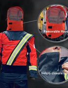 Kayak Dry Suits High Visibility Water Rescue Mens Drysuits Waterproof Survival Paddling Clothing for Cold Water Staying Dry Safe