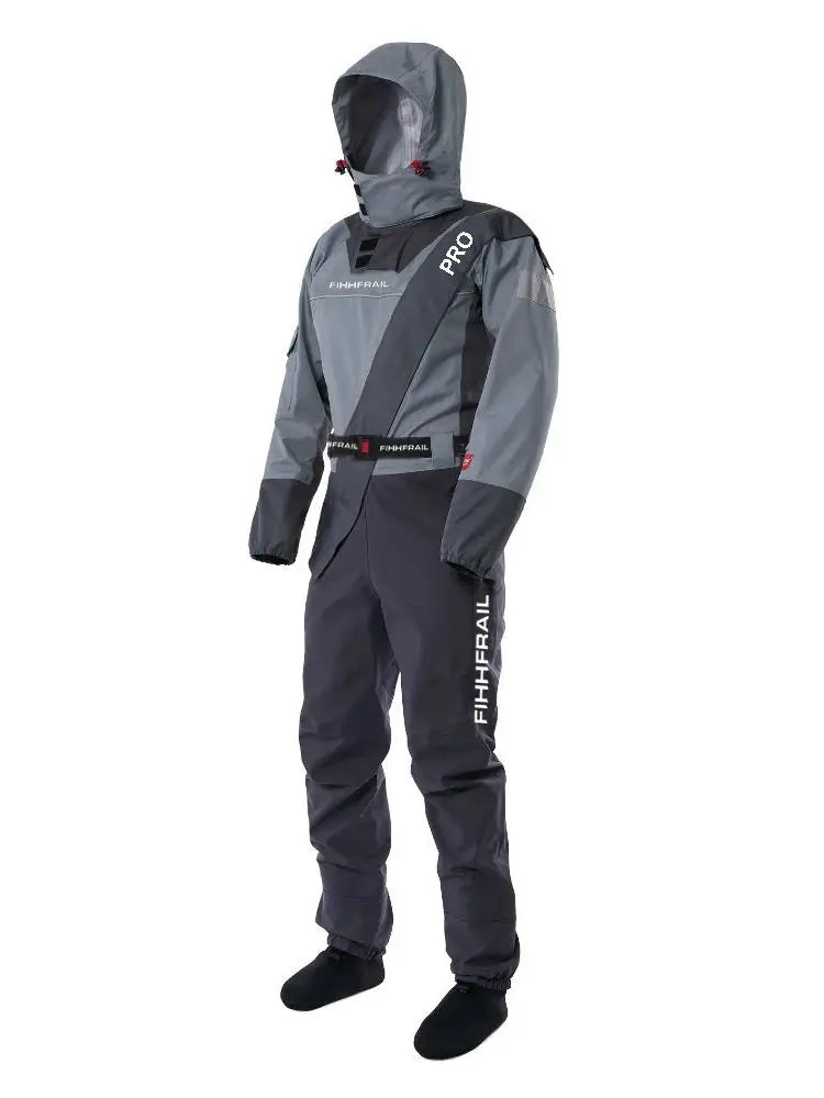 Professional Insulated One-Piece Dry Suit Waterproof For Fishing & Off-Road Enthusiasts