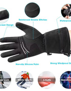 Airo Thermal Hand Warmer Battery Heating Glove Man Rechargeable Winter Mittens Electric Warm Heated Ski Gloves Gants Chauffants