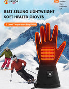 Airo Thermal Hand Warmer Battery Heating Glove Man Rechargeable Winter Mittens Electric Warm Heated Ski Gloves Gants Chauffants