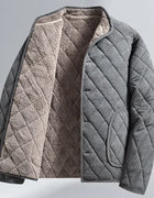 2026 Fleece Jacket Man Warm Autumn Winter Jacket Thickened Padded Jacket Casual Middle-Aged Dad's Outdoor Wear Fleece Lined Coat
