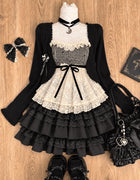 Japanese Sweet Preppy Women Two Piece Set Kawaii Lace Bow Tops Mini Skirt Korean American Retro Subculture Cute Fashion Outfits