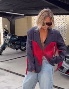 Effortless Loose Blazer Fringe Designers Vintage Fashion Loose Ladies Outerwear Casual Laid‑back Women Autumn Street Outfit