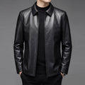 100% sheepskin genuine leather men's stylish and fashionable leather jacket, high-end quality fashion outerwear, new style men's