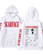 90s Classic Gangsters Movie Scarface Merch Hoodie Vintage Tony Montana Al Pacino Sweatshirt Men Women Casual Oversized Tracksuit