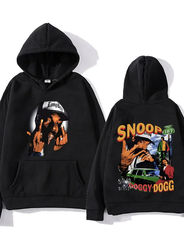 Hip Hop Snoop Dogg Printed Hoodie Autumn/Winter Gothic Sportswear with Hoodie Moletom Men's Hoodie