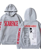 90s Classic Gangsters Movie Scarface Merch Hoodie Vintage Tony Montana Al Pacino Sweatshirt Men Women Casual Oversized Tracksuit