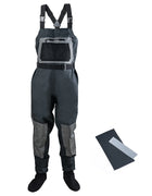 Goture-Thickened Fly Fishing Waders, 100% Waterproof Fishing Clothes, Chest Overalls, Breathable Boot, S, M, L, XL, XXL