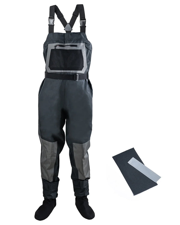 Goture-Thickened Fly Fishing Waders, 100% Waterproof Fishing Clothes, Chest Overalls, Breathable Boot, S, M, L, XL, XXL