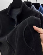 Unisex Double-Sided Fleece Jacket Warmth Outdoor Climbing Camping Travel Polyester  Inner Core Autumn Winter Coat