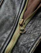 Top Layer Cowhide Leather Jacket A2 Air Force Flight Suit Men's Retro Old Leather Jacket Slim Fit Short Lapel Jacket