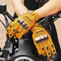 Uglybros Retro Leather Motorcycle Gloves Unisex Protective Shell Windproof Outdoor Riding Gloves Motorbike Summer And Winter