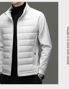 High End 90% Down Light Brand Casual Fashion Men Down Jacket Stand Collar Streetwear New Windbreaker Puffer Winter Feather Coats