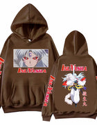 Anime InuYasha Sesshoumaru Hoodie Harajuku Hip Hop Pullover Tops Fans Gift