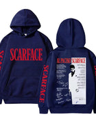 90s Classic Gangsters Movie Scarface Merch Hoodie Vintage Tony Montana Al Pacino Sweatshirt Men Women Casual Oversized Tracksuit
