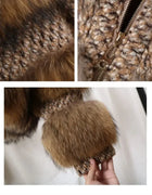 OFTBUY Real Fur Coat 2024 Winter Jacket Women Parka Natural Raccoon Fur Woolen Coat Er Jacket Korean Streetwear New Oversize