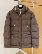 Italian Man 26FW New Style BC* Hooded down Jacket Business Casual Wear Warm and Windproof Outerwear