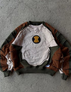 Humungousaur Cartoon Splicing Hoodies Casual Sweatshirt Streetwear Hoodie Harajuku Hip Hop Punk Complex Craftsmanship Clothes