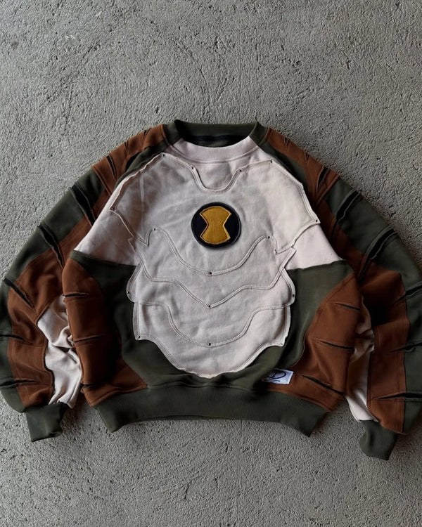 Humungousaur Cartoon Splicing Hoodies Casual Sweatshirt Streetwear Hoodie Harajuku Hip Hop Punk Complex Craftsmanship Clothes