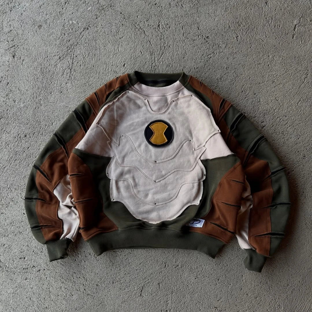 Humungousaur Cartoon Splicing Hoodies Casual Sweatshirt Streetwear Hoodie Harajuku Hip Hop Punk Complex Craftsmanship Clothes