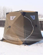 Winter Ice Fishing Tent Outdoor Thickened Windproof Durable Folding Picnic Camping Tents Portable Keep Warm Camping Supplies