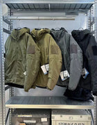 Cotton Padded Men's C Cotton Leaf Series Winter New Hooded Warm Outdoor Waterproof Sports Cotton Jacket