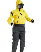 Women's Waterproof Drysuit, Adjustable Waist Wetsuit Drysuit, Neoprene Gasket, Breathable, Kayaking,