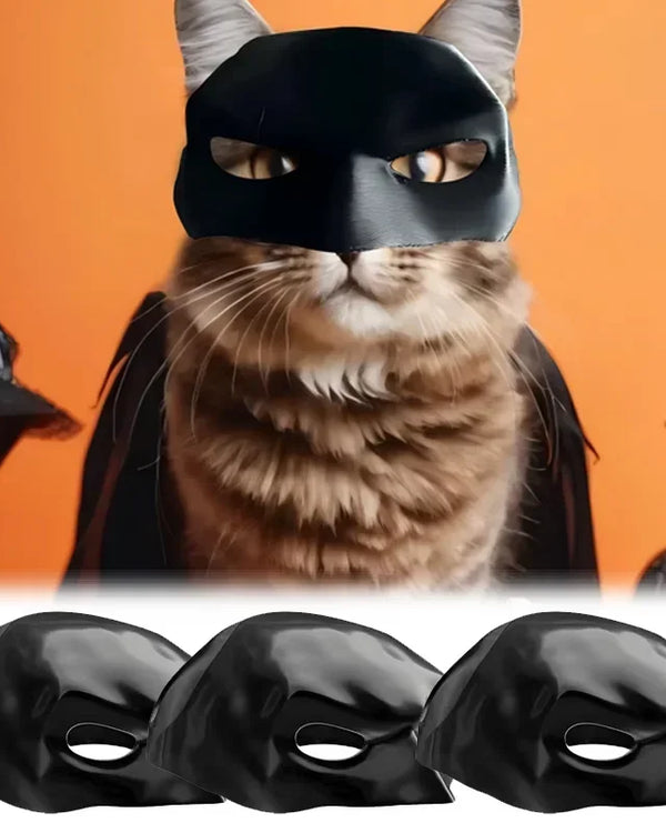 Cat Bat Cool Man Mask Cat Mask Matte Cute Bat Mask Toys Cat Bat Halloween Costume For Cats Pet Supplies