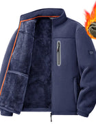 Men's Outdoor Fleece Jacket Autumn Winter Thickened Polar Fleece with Added Insulation New Season Warm Casual Coat