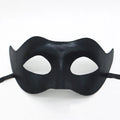 Adult Masquerade Party Bat Bunny Mask Black PVC Boundless Mask for Men Women Carnival Masquerade Prom Ball Party Beauty Mask