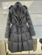Winter Women's Down Jacket Hooded Windproof Parka Jacket