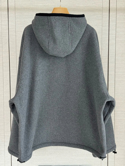 2026 Autumn/Winter New Women's Hooded Jacket, Lamb Fleece Jacket Top, High Quality, Simple and Comfortable, Versatile,Loose Fit