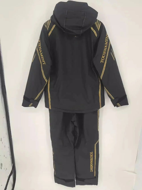 DW Waterproof Fishing Jacket and Pants, GOTX Warm Fleece Suits with Logo, DR-1008T, Winter Clothing Set, New, 2Pcs