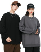Autumn Oversized Purple Sweatshirts for Women Casual Streetwear Hoodies Women 2024 Female Long Sleeve Crewneck Pullovers Tops