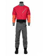 LKVER Kayak Dry Suit for Men 3-layer Waterproof Fabric Drysuit With Latex on Neck and Wrist White Water River Pending