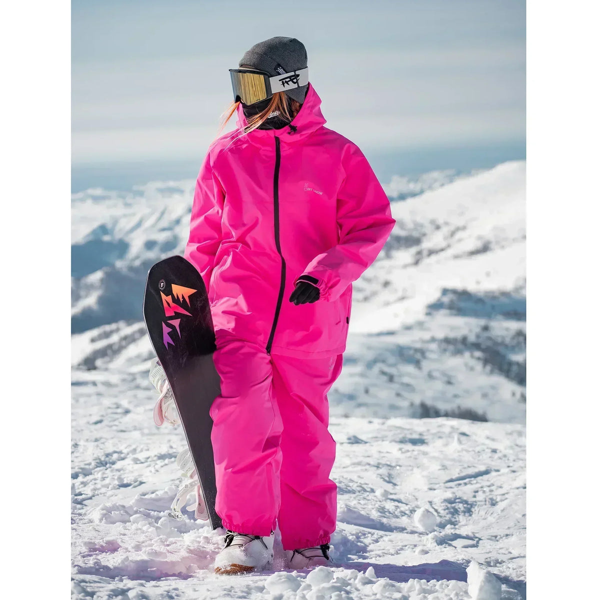 Winter Oversized Woman Ski Suit Set Women Snowboarding Set Female Outdoor Snowsuit Waterproof Windproof Skiing Jacket Set