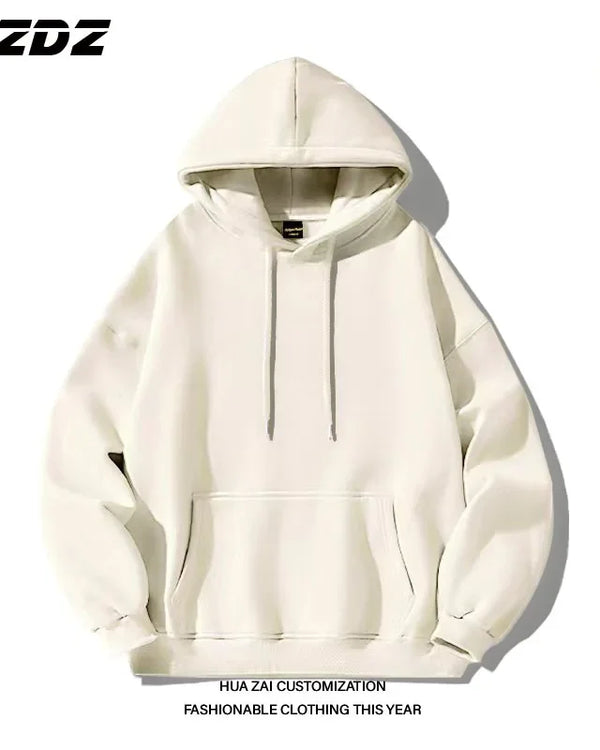 Men's solid color hooded sweatshirt available in multiple colors a casual and stylish street style hoodie